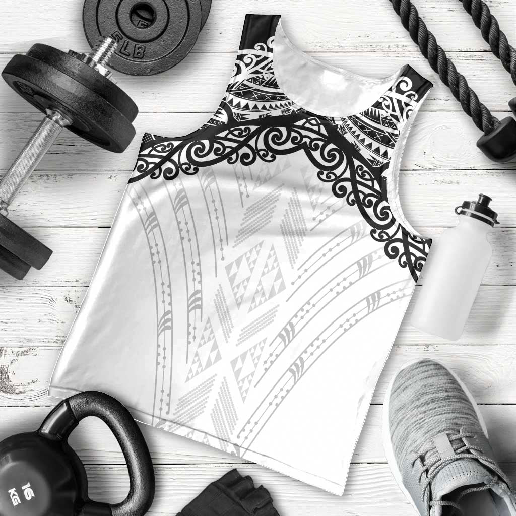 New Zealand Koru Fern Custom Men Tank Top Simple Taniko Motif