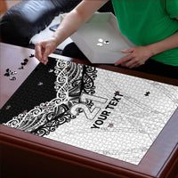 New Zealand Koru Fern Custom Puzzle Simple Taniko Motif - Polynesian Pride