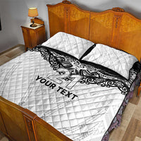 New Zealand Koru Fern Custom Quilt Bed Set Simple Taniko Motif