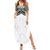 New Zealand Koru Fern Custom Summer Maxi Dress Simple Taniko Motif