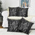 New Zealand Maori Taniko Pillow Cover Black Kowhaiwhai Puhoro - Polynesian Pride