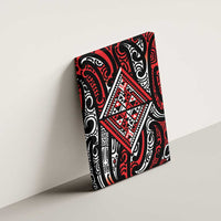 New Zealand Maori Taniko Canvas Wall Art Red Kowhaiwhai Puhoro