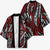 New Zealand Maori Taniko Kimono Red Kowhaiwhai Puhoro - Polynesian Pride