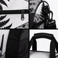 New Zealand Silver Fern Duffle Bag Maori Koru Mixed Taniko Pattern LT9 - Polynesian Pride