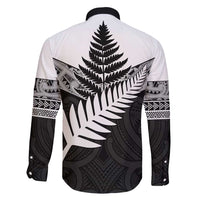 New Zealand Silver Fern Family Matching Short Sleeve Bodycon Dress and Hawaiian Shirt Maori Koru Mixed Taniko Pattern