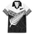 New Zealand Silver Fern Hawaiian Shirt Maori Koru Mixed Taniko Pattern