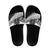 New Zealand Silver Fern Slide Sandals Maori Koru Mixed Taniko Pattern - Polynesian Pride