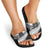 New Zealand Silver Fern Slide Sandals Maori Koru Mixed Taniko Pattern - Polynesian Pride