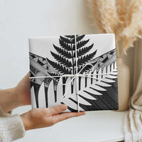 New Zealand Silver Fern Wrapping Paper Maori Koru Mixed Taniko Pattern - Polynesian Pride