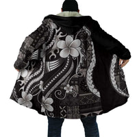 Samoa Siapo Tribal Pattern Cloak Black Polynesian Plumeria Tapa Motif LT9 - Polynesian Pride