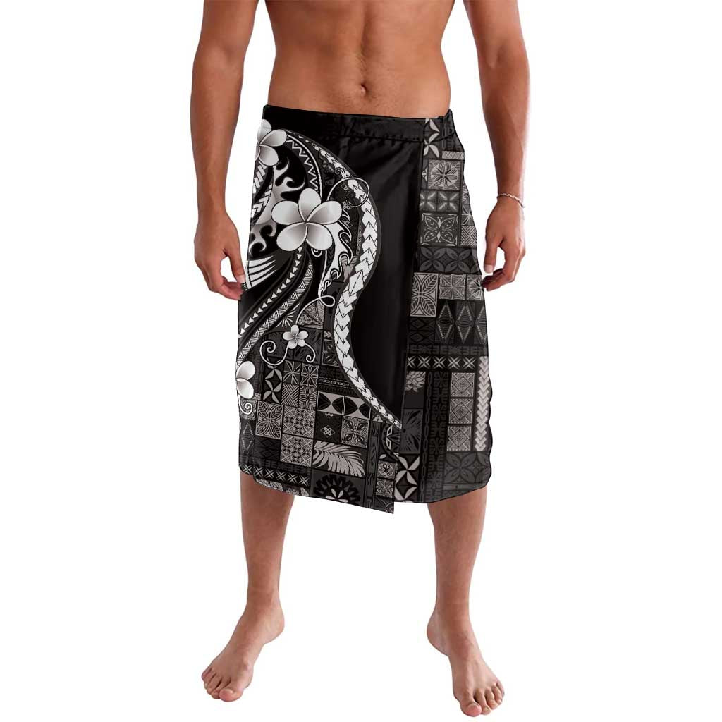 Samoa Siapo Tribal Pattern Lavalava Black Polynesian Plumeria Tapa Motif LT9 Black - Polynesian Pride