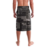 Samoa Siapo Tribal Pattern Lavalava Black Polynesian Plumeria Tapa Motif LT9 - Polynesian Pride