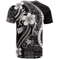 Samoa Siapo Tribal Pattern T Shirt Black Polynesian Plumeria Tapa Motif LT9 - Polynesian Pride