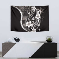Samoa Siapo Tribal Pattern Tapestry Black Polynesian Plumeria Tapa Motif LT9 - Polynesian Pride