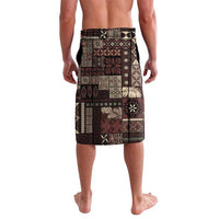 Samoa Siapo Tribal Pattern Lavalava Brown Polynesian Plumeria Tapa Motif LT9 - Polynesian Pride