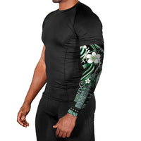 Samoa Siapo Tribal Pattern Arm Sleeves Forest Green Polynesian Plumeria Tapa Motif LT9 - Polynesian Pride
