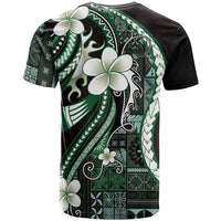 Samoa Siapo Tribal Pattern T Shirt Forest Green Polynesian Plumeria Tapa Motif LT9 - Polynesian Pride