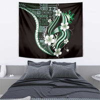 Samoa Siapo Tribal Pattern Tapestry Forest Green Polynesian Plumeria Tapa Motif LT9 - Polynesian Pride