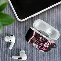 Samoa Siapo Tribal Pattern AirPods Case Violet Polynesian Plumeria Tapa Motif LT9 - Polynesian Pride