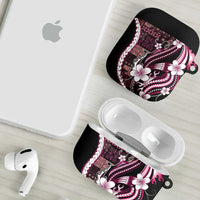 Samoa Siapo Tribal Pattern AirPods Case Violet Polynesian Plumeria Tapa Motif LT9 - Polynesian Pride
