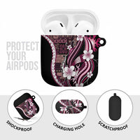 Samoa Siapo Tribal Pattern AirPods Case Violet Polynesian Plumeria Tapa Motif LT9 - Polynesian Pride