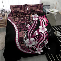 Samoa Siapo Tribal Pattern Bedding Set Violet Polynesian Plumeria Tapa Motif LT9 - Polynesian Pride