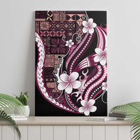 Samoa Siapo Tribal Pattern Canvas Wall Art Violet Polynesian Plumeria Tapa Motif LT9 - Polynesian Pride
