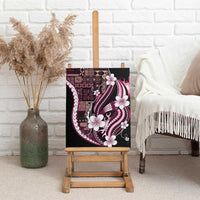 Samoa Siapo Tribal Pattern Canvas Wall Art Violet Polynesian Plumeria Tapa Motif LT9 - Polynesian Pride
