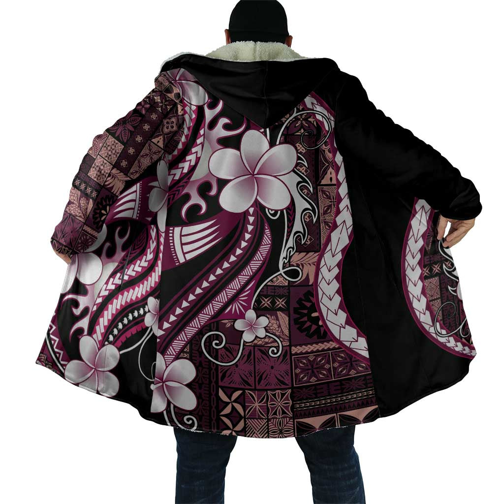 Samoa Siapo Tribal Pattern Cloak Violet Polynesian Plumeria Tapa Motif LT9 - Polynesian Pride