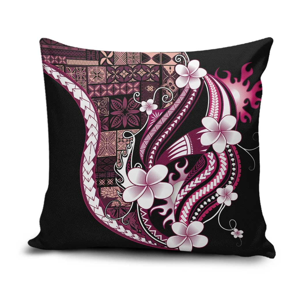 Samoa Siapo Tribal Pattern Pillow Cover Violet Polynesian Plumeria Tapa Motif LT9 Violet - Polynesian Pride