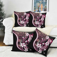 Samoa Siapo Tribal Pattern Pillow Cover Violet Polynesian Plumeria Tapa Motif LT9 - Polynesian Pride