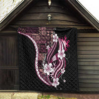 Samoa Siapo Tribal Pattern Quilt Violet Polynesian Plumeria Tapa Motif LT9 - Polynesian Pride