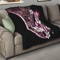 Samoa Siapo Tribal Pattern Quilt Violet Polynesian Plumeria Tapa Motif LT9 - Polynesian Pride