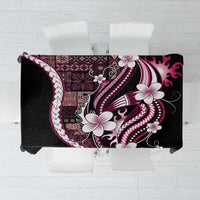 Samoa Siapo Tribal Pattern Tablecloth Violet Polynesian Plumeria Tapa Motif LT9 Violet - Polynesian Pride