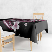 Samoa Siapo Tribal Pattern Tablecloth Violet Polynesian Plumeria Tapa Motif LT9 - Polynesian Pride