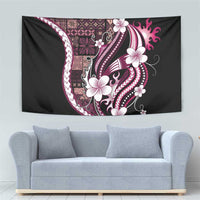 Samoa Siapo Tribal Pattern Tapestry Violet Polynesian Plumeria Tapa Motif LT9 - Polynesian Pride