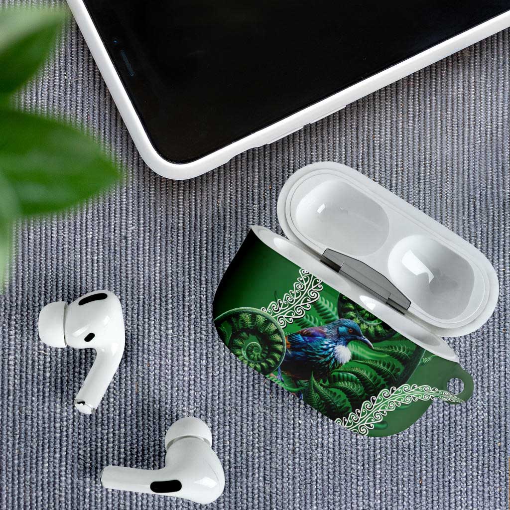Tui Bird Koru Silver Fern Aotearoa AirPods Case LT9 - Polynesian Pride