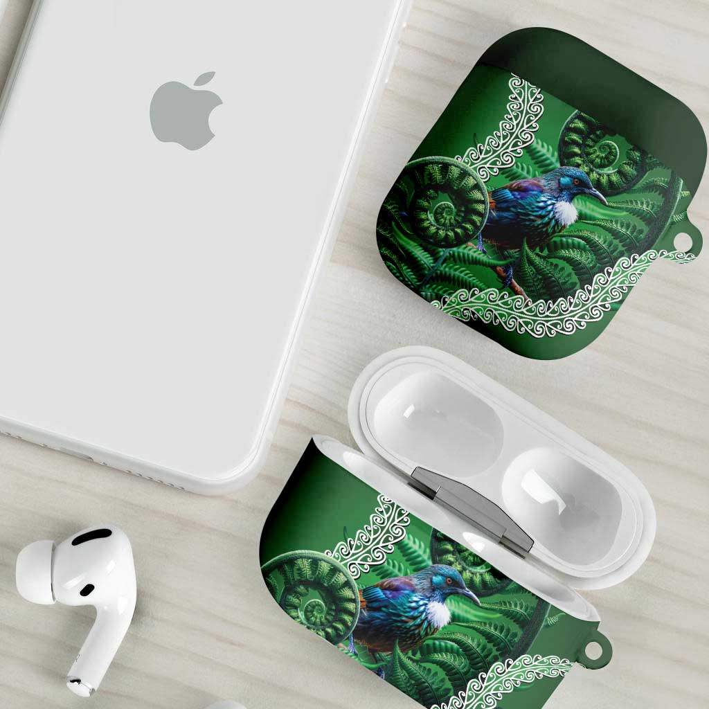 Tui Bird Koru Silver Fern Aotearoa AirPods Case LT9 - Polynesian Pride