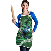 Tui Bird Koru Silver Fern Aotearoa Apron LT9 - Polynesian Pride