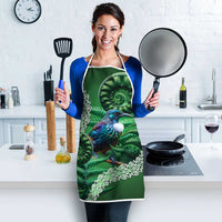 Tui Bird Koru Silver Fern Aotearoa Apron LT9 - Polynesian Pride