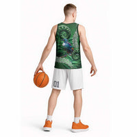 Tui Bird Koru Silver Fern Aotearoa Basketball Jersey LT9 - Polynesian Pride