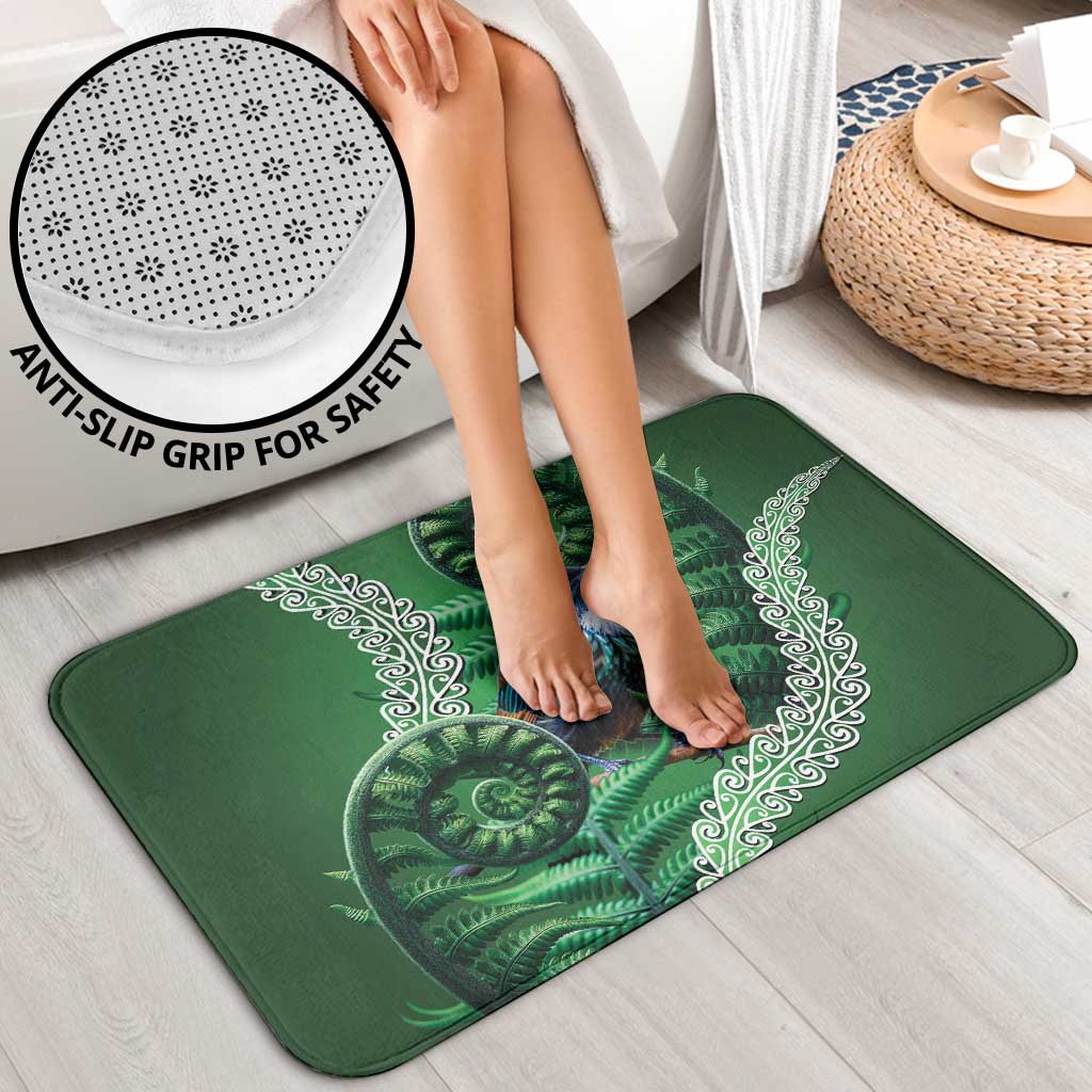 Tui Bird Koru Silver Fern Aotearoa Bathroom Set LT9 - Polynesian Pride