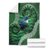 Tui Bird Koru Silver Fern Aotearoa Blanket LT9 - Polynesian Pride
