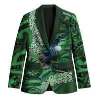 Tui Bird Koru Silver Fern Aotearoa Blazer LT9 Unisex Green - Polynesian Pride