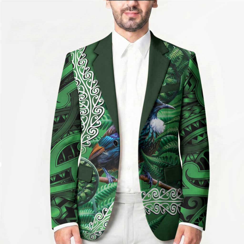 Tui Bird Koru Silver Fern Aotearoa Blazer LT9 - Polynesian Pride