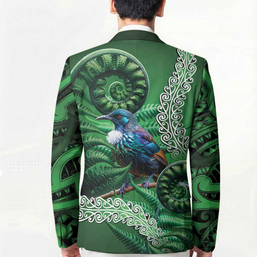 Tui Bird Koru Silver Fern Aotearoa Blazer LT9 - Polynesian Pride