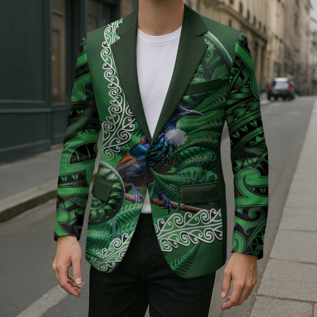 Tui Bird Koru Silver Fern Aotearoa Blazer LT9 - Polynesian Pride