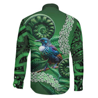 Tui Bird Koru Silver Fern Aotearoa Family Matching Summer Maxi Dress and Hawaiian Shirt