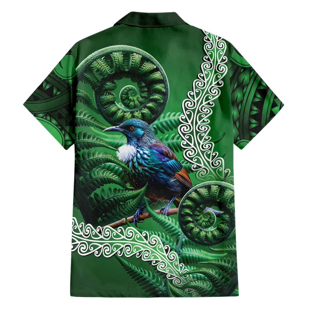 Tui Bird Koru Silver Fern Aotearoa Hawaiian Shirt LT9 - Polynesian Pride