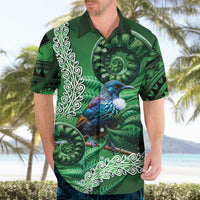 Tui Bird Koru Silver Fern Aotearoa Hawaiian Shirt LT9 - Polynesian Pride